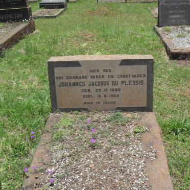 PLESSIS Johannes Jacobus, du 1888-1964