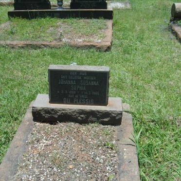 PLESSIS Johanna Susanna Sophia, du 1898-1965