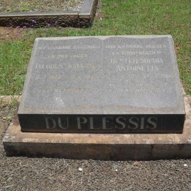 PLESSIS Jacobus Johannes, du 18?2-? &amp; Hester Sophia Antionette 1893-1980