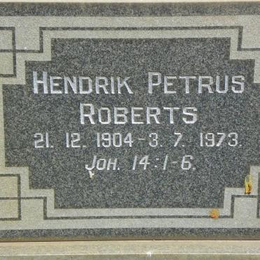 ROBERTS Hendrik Petrus 1904-1973