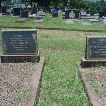 VOSLOO Jacobus Abel 1900-1972 &amp; Anna Magrieta Elizabeth Du PLESSIS 1898-1961