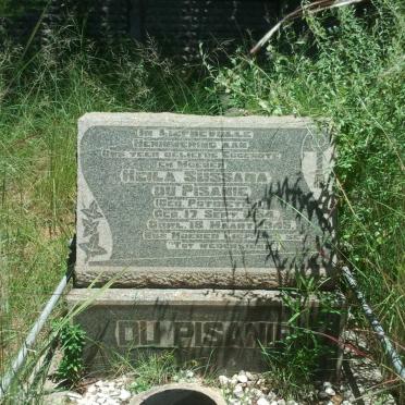 PISANIE Heila Sussana, du nee POTGIETER 1864-1945