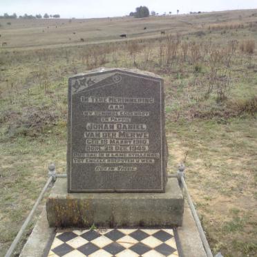 MERWE Johan Daniel, van der 1910-1945
