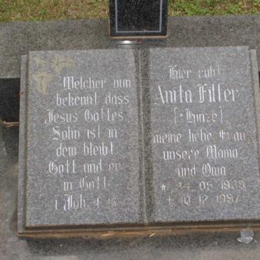 FILTER Anita nee HINZE 1939-1997