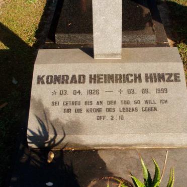 HINZE Konrad Heinrich 1926-1999