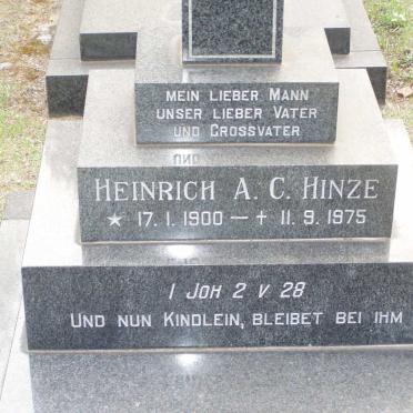 HINZE Heinrich A.C. 1900-1975
