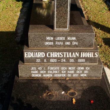 HOHLS Eduard Christiaan 1920-1999