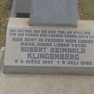 KLINGENBERG Hubert Reinhold 1947-1992