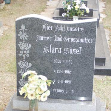 KUSEL Klara nee FULS 1912-1991