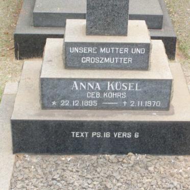 KUSEL S.M. Anna nee KOHRS 1895-1970