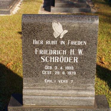 SCHRODER Friedrich H.W. 1903-1979