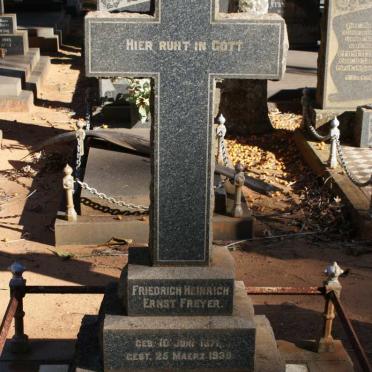 FREYER Friedrich Heinrich Ernst 1871-1938