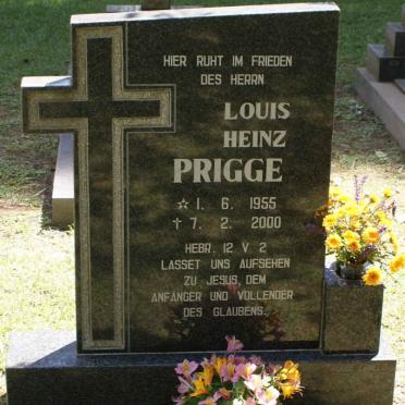 PRIGGE Louis Heinz 1955-2000