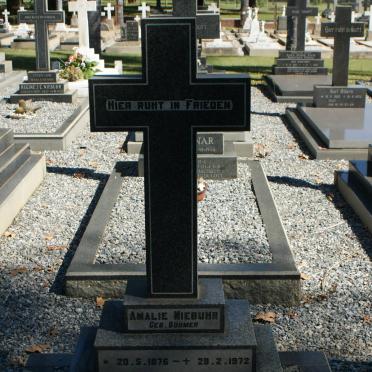 NIEBUHR Amalie nee BÖHMER 1878-1972