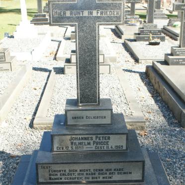 PRIGGE Johannes Peter Wilhelm 1883-1969