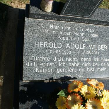 WEBER Herold Adolf 1938-2011