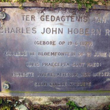 REITZ Charles John Hobern 1879-1955