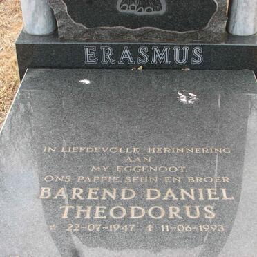 ERASMUS Barend Daniël Theodorus 1947-1993