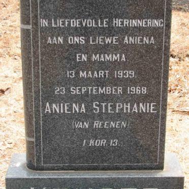 KRUGER Aniena Stephanie nee VAN REENEN 1939-1968