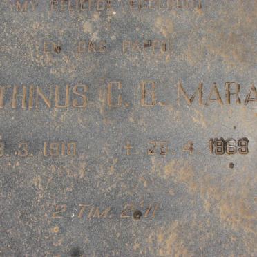 MARAIS Marthinus C.B. 1918-1969