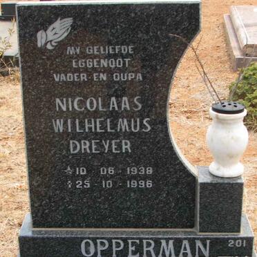 OPPERMAN Nicolaas Wilhelmus Dreyer 1938-1996