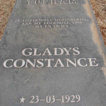 TOPHAM Gladys Constance 1929-2000
