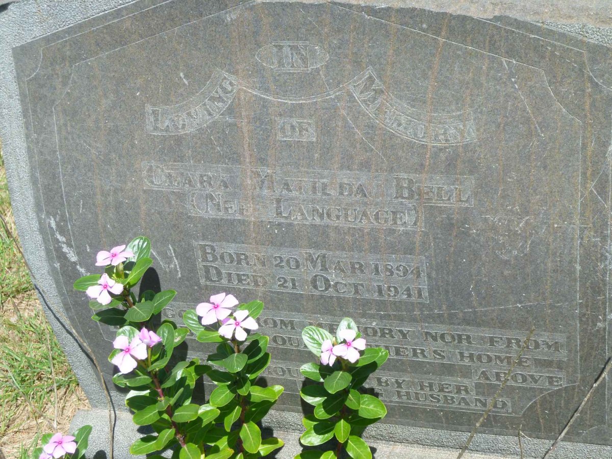 BELL Clara Matilda nee LANGUAGE 1894-1941