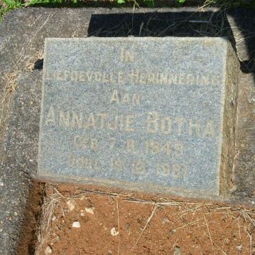 BOTHA Annatjie 1949-1951