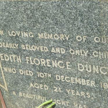 DUNCAN Edith Florence -1940