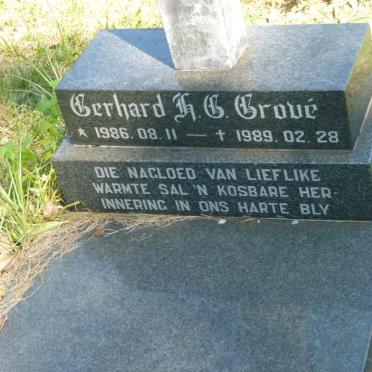 GROVE Gerhard H.G. 1986-1989