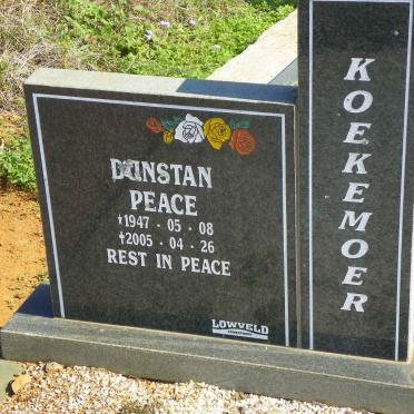 KOEKEMOER Dunstan Peace 1947-2005