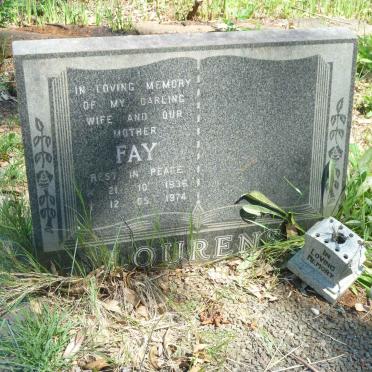 LOURENS Fay 1936-1974