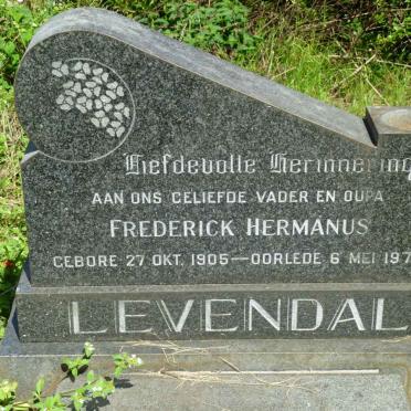 LEVENDAL Frederick Hermanus 1905-1978