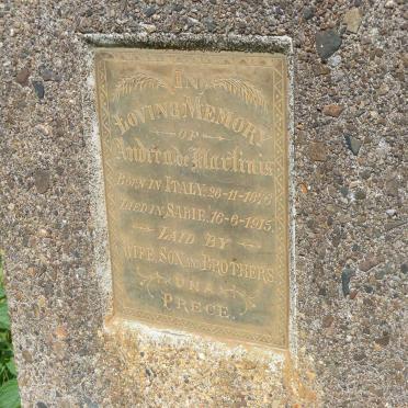 MARTINIS Andrea, de 1876-1915