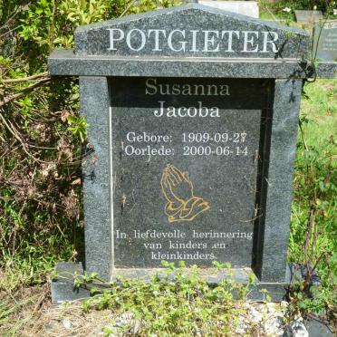 POTGIETER Susanna Jacoba 1909-2000