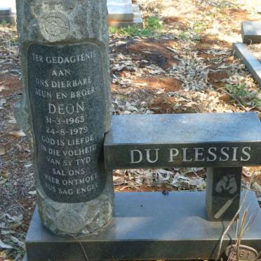 PLESSIS Deon, du 1963-1979