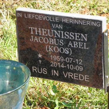 THEUNISSEN Jacobus Abel 1959-2014