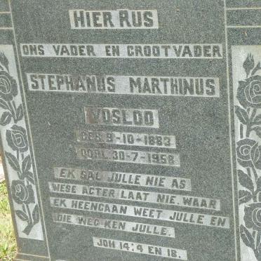 VOSLOO Stephanus Marthinus 1883-1958