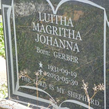 ? Luitha Magritha Johanna nee GERBER 1931-2013