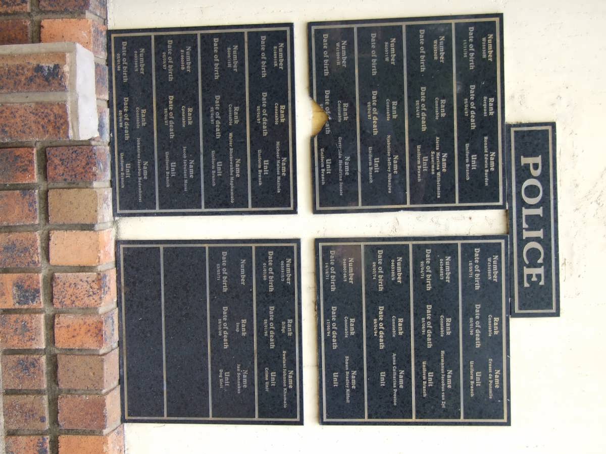 1. Overview on the Police Force - Memorial Wall