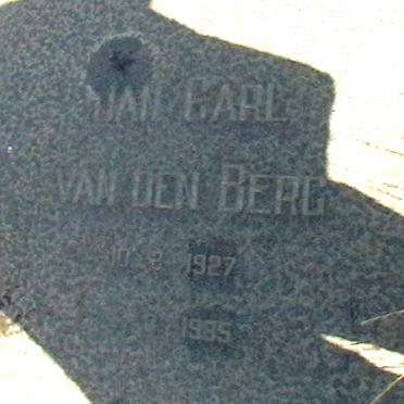 BERG Jan Carl, van den 1927-1985
