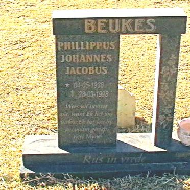 BEUKES Phillippus Johannes Jacobus 1938-1998