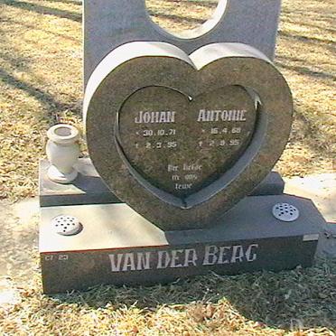 BERG Antonie, van der 1968-1995 :: VAN DER BERG Johan 1971-1995