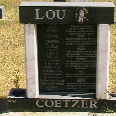 COETZER Lourens Johannes de Beer 1942-2005