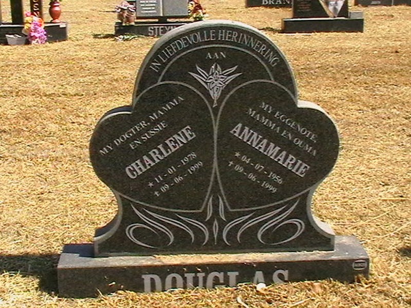 DOUGLAS Annamarie 1956-1999 :: DOUGLAS Charlene 1978-1999