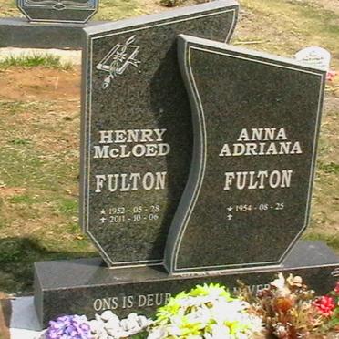 FULTON Henry McLoed 1952-2011 &amp; Anna Adriana 1954-