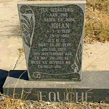 FOUCHÉ Johan 1936-1986