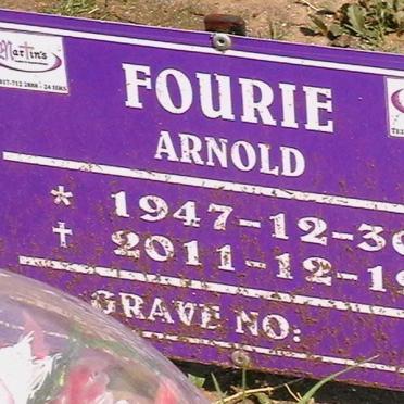 FOURIE Arnold 1947-2011