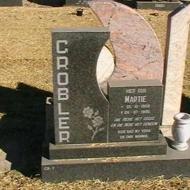 GROBLER Martie 1958-1995