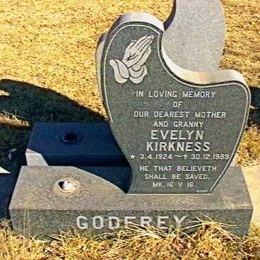 GODFREY Evelyn Kirkness 1924-1989